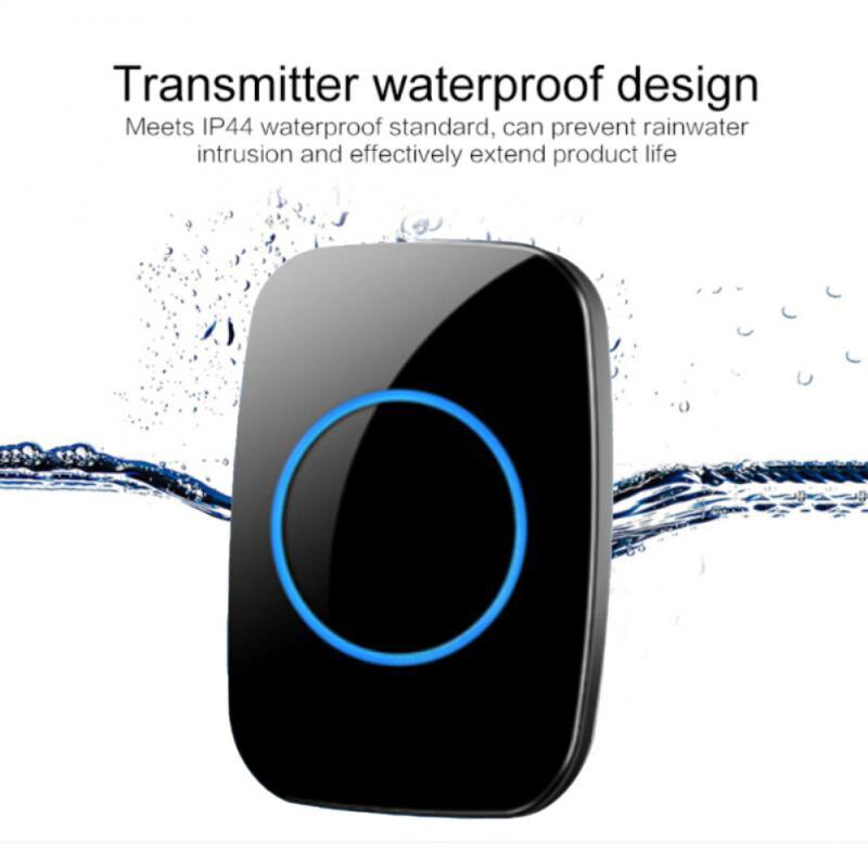 Wireless Doorbell 433 frequency Welcome Doorbell Intelligent Waterproof 300M Remote Smart Doorbell Chime EU plug