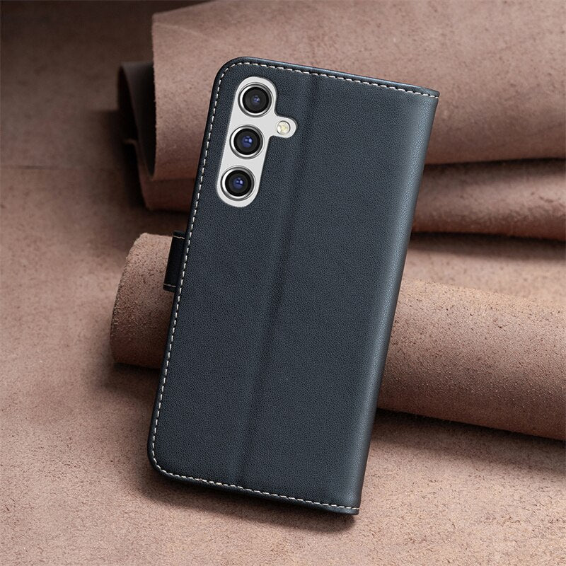 Luxury Flip Leather Phone Case For Samsung Galaxy A54 A14 A34 A13 A53 A24 A23 A33 A73 Magnetic Wallet Cover with Card Slot