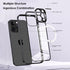 Aluminum Frame Magnetic Phone Case For iPhone 12 13 14 Pro Max 14Plus Samsung S22 S23 Plus Ultra Transparent Metal Hard Cover
