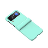 For Samsung Galaxy Z Flip3/4 5G Phone Case Macaron Color Silicone Foldable Soft-Touch Back Protective Cover for SamsungZ Flip3 4