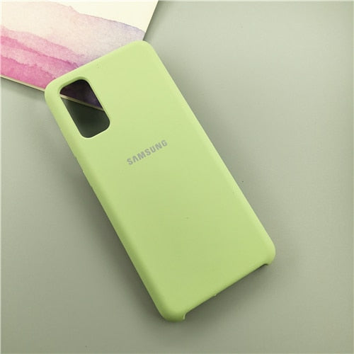S20FE Case Original Samsung Galaxy S20 FE Ultra Plus S20+ Silky Silicone Cover High Quality Soft-Touch Back Shell
