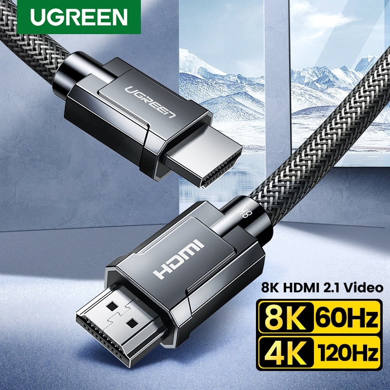 UGREEN 8K HDMI-Compatible Cable for Xiaomi TV Box PS5 USB HUB Ultra High Speed Certified 8K@60Hz  Cable 48Gbps eARC Dolby Vision