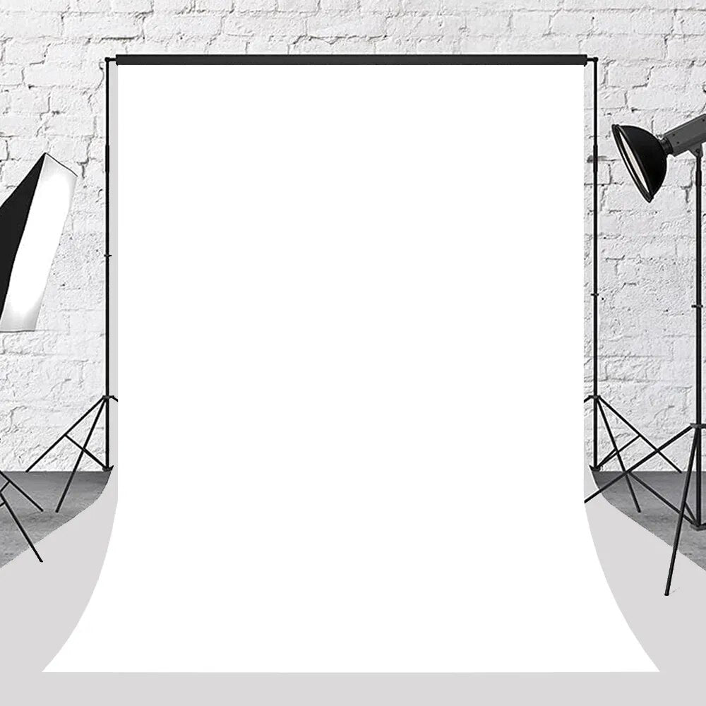 Beenle Solid White Vinyl Photography Background Portrait Art Product Video Youtube Live Photozone Backdrop Prop for Photo Studio