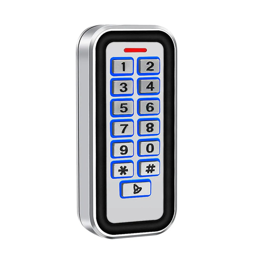 Zinc Metal 2000User Outdoor RFID Access Control Keypad Card Reader Waterproof 125KHz 10PCS Keys for Access Control Lock System