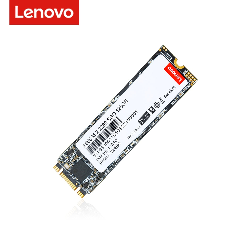 Lenovo M2 SATA SSD 128GB 256GB 512GB 1TB M.2 NGFF SSD 2280 Internal Solid State Drive Hard Disk for Laptop Desktop PC