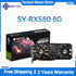 SOYO New Original Radeon AMD Graphics RX 550 4GB 128Bit Rx580 8G 256Bit GDDR5 Graphics GPU Gaming Video HDMI DP Compatible
