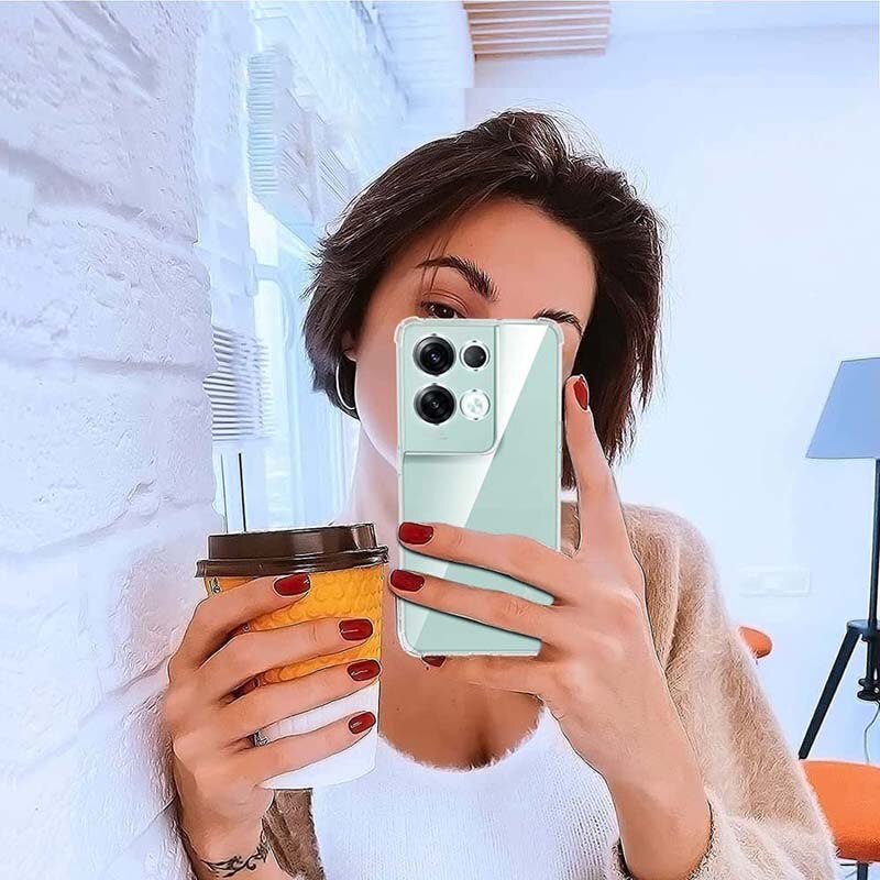 Clear Case For Oppo Reno 8 5G Reno 8T 4G 8 Pro Thick Shockproof Soft Silicone Phone Cover for Reno 7 4G 8 Lite 7Z 5G 6 5G 5 Lite