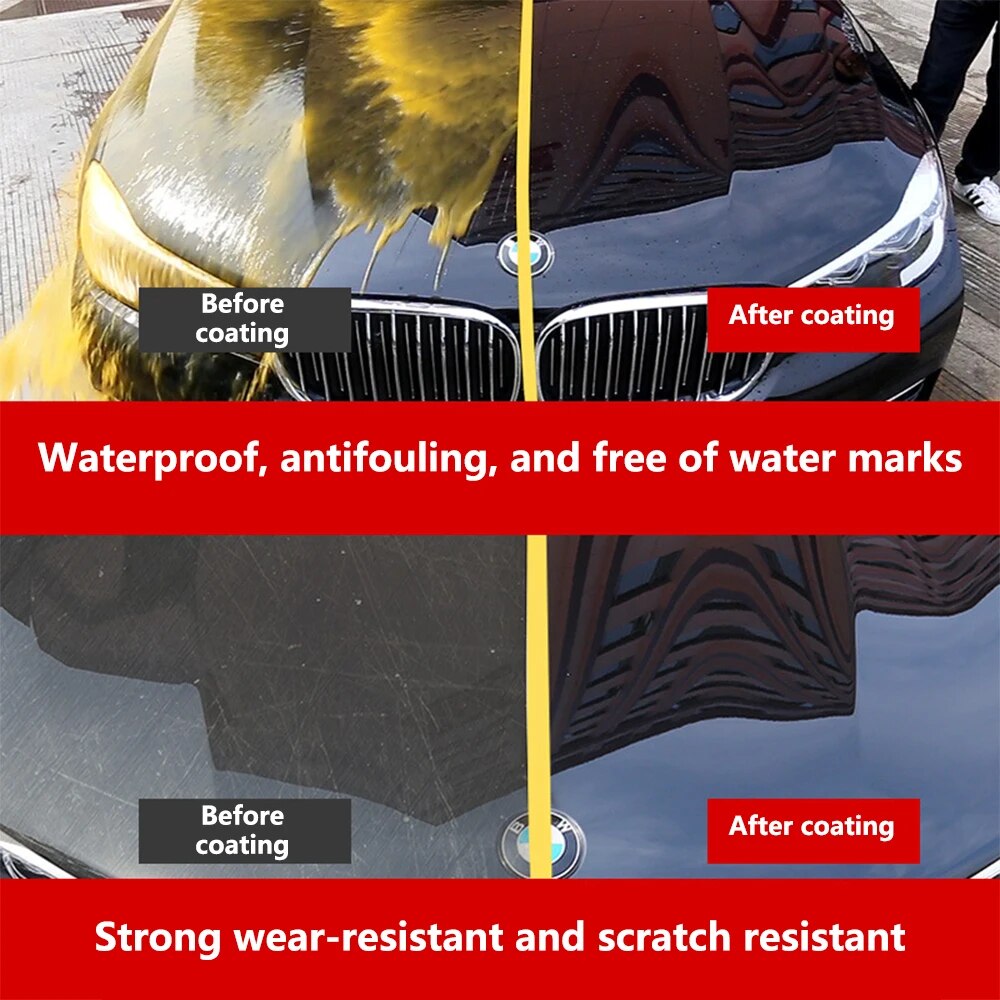 10H Ceramic Car Coating 500ML Nano Liquid Glass Plated Crystal Hydrophobic Waterproof Polishing Paint Hardness Car Polish Wax