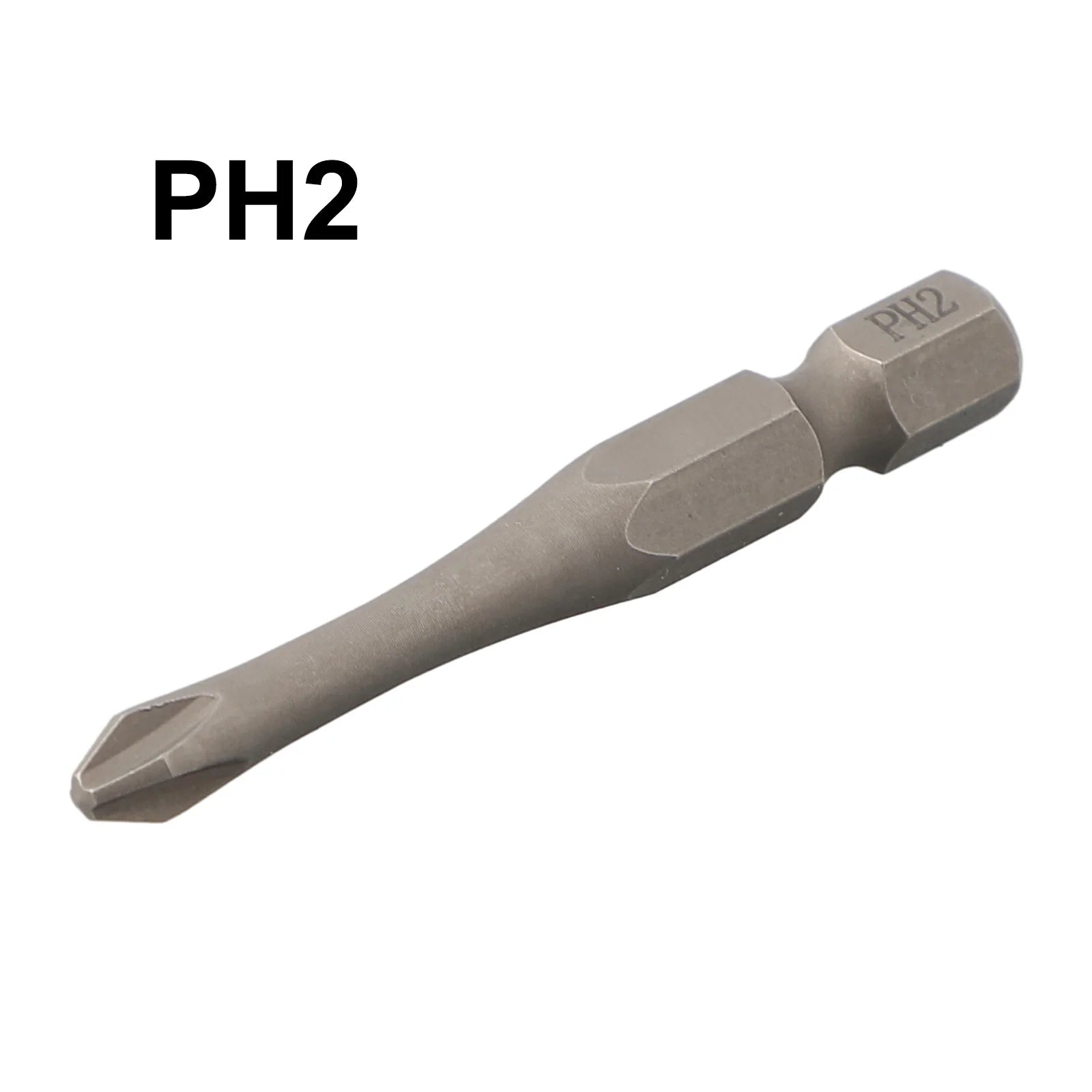 50mm Long Slotted Cross Screwdriver Bits Set 1/4" Hex Shank Electric Screwdriver Head Small Waist Strong Torque Drill Bit Kit