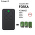 FORSA RT1 RT2 RT4 Garage Door Remote Control 433MHz Gate Keyfob 433MHz Rolling Code Transmitter Command