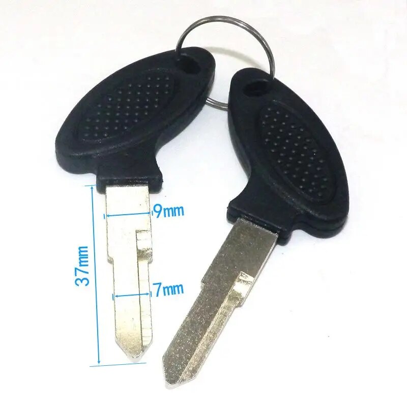 Pack of 2pcs Key Blank Left Right Blade Keys for Motorcycle Scooter Moped ATV GY6 KYMCO