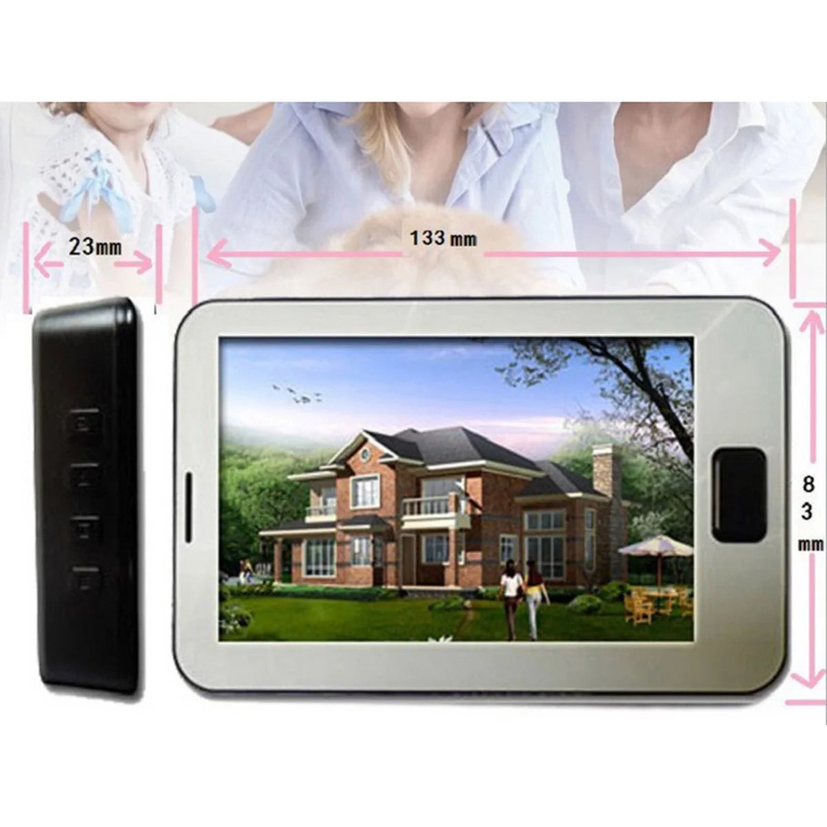 4.3 Inch Color Screen Peephole Door Camera With Electronic Doorbell LED Lights Video Door Viewer Video-eye Home Security