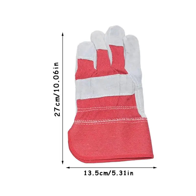 Cowhide Gloves Safety Blacksmith Gloves For Hand Protection Safety Work Gloves For Hand Protection Durable Blacksmith Gloves