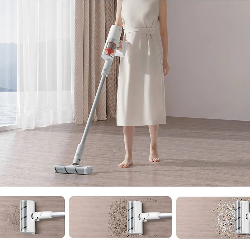 Xiaomi Mijia Wireless Vacuum Cleaner 2 Slim Cyclone Suction Long Battery Life Sweeping And Mopping Mite Removal Cleaning Tool Mi