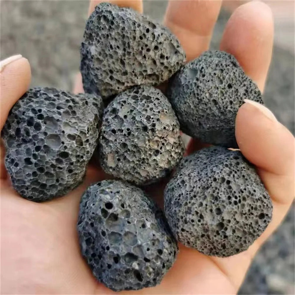 500g/pack Natural Porous Volcanic Rock Original Stone Geode Aromatherapy Essential Oil Diffuser Fish Tank Flower Pot Aquarium