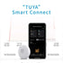 Tuya Bluetooth Digital Weather Station, Indoor and Outdoor Temperature and Humidity Meter Sensor Gauge Thermometer Hygrometer