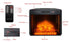 Mantel fireplace electric heater