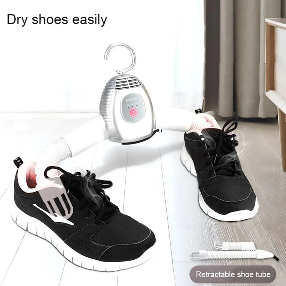Electric Clothes Dryer Hanger 110V/220V Portable Clothes Shoes Dryer Machine Mini Foldable Drying Rack Travel Garment Heater