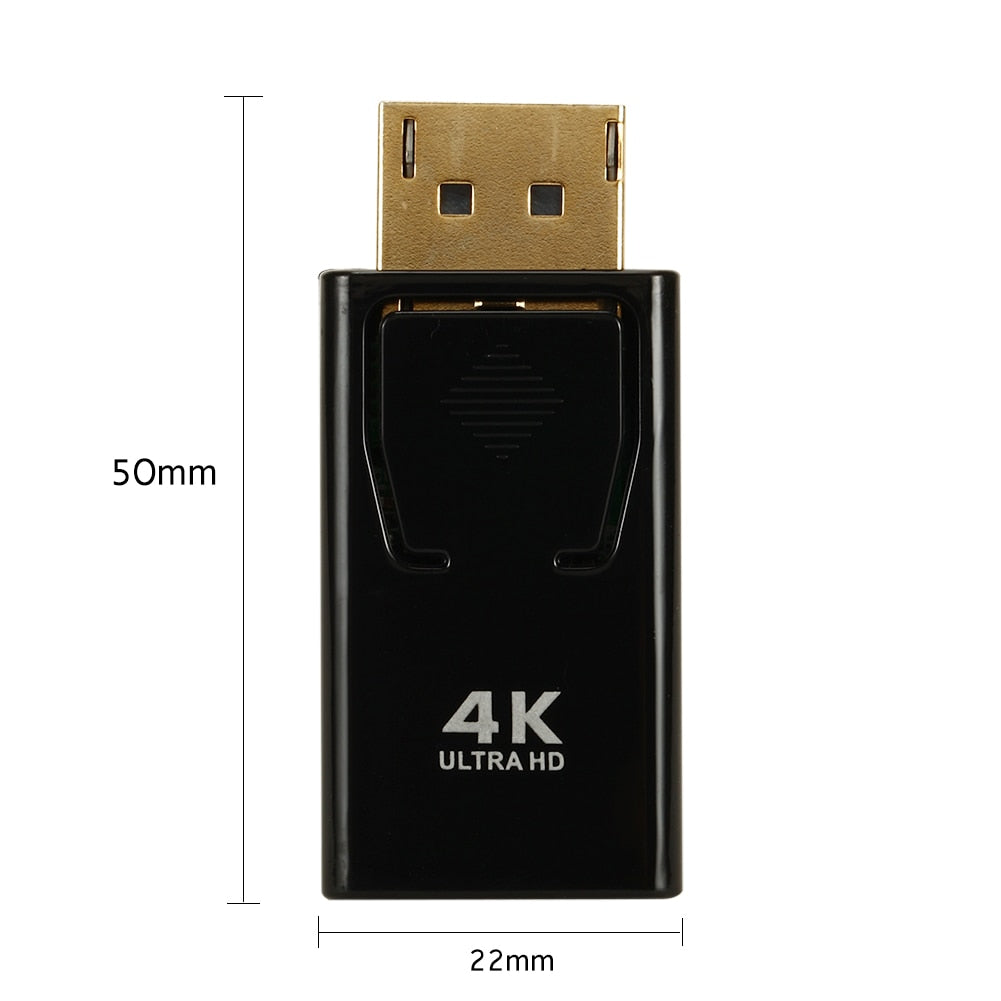 1-3pcs DisplayPort to HDMI-compatible Adapter Converter Display Port Male DP to Female HD TV Cable Adapter Video Audio For PC TV