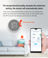 Tuya WiFi ZigBee Smart Temperature and Humidity Sensor With LCD Screen And Temperature alarm Works With Alexa Google Home