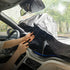 Car Sunshade Front Windshield Parasol V-shaped for EV Sun-proof and Heat-insulation Foldable Sun Shade Umbrella New Style