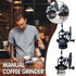 Retro Steel Manual Coffee Bean Grinder Cast Iron Ferris Home Maker Adjustable Mill Wheel Machine Coffee Handmade X7G0