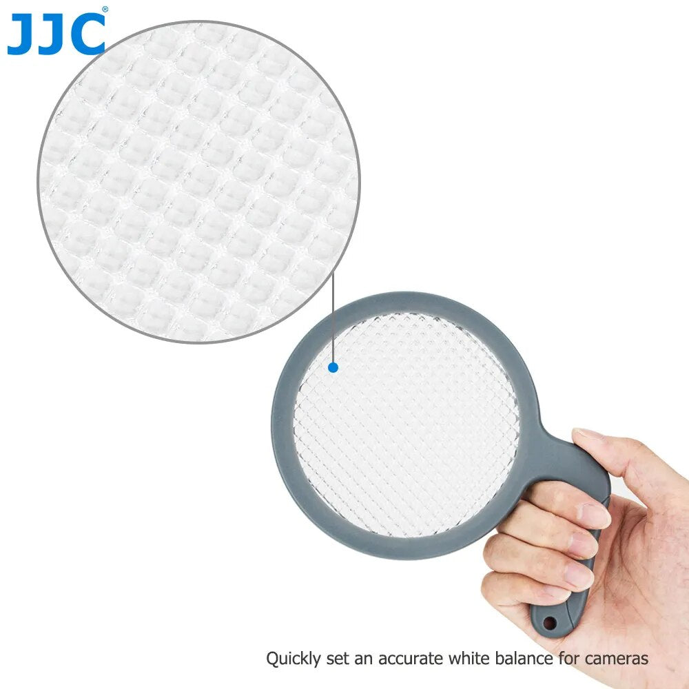 JJC White Balance Filter 95mm Hand-Held Gray Grey Cards Color Correction Checker for Canon Nikon Camera Photography Accessories