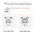 EIOMR Wall USB Power Socket 5V 2.1A EU France Electrical Outlet 16A Dual USB Port Plug IOS Android Phone Charging Port Socket