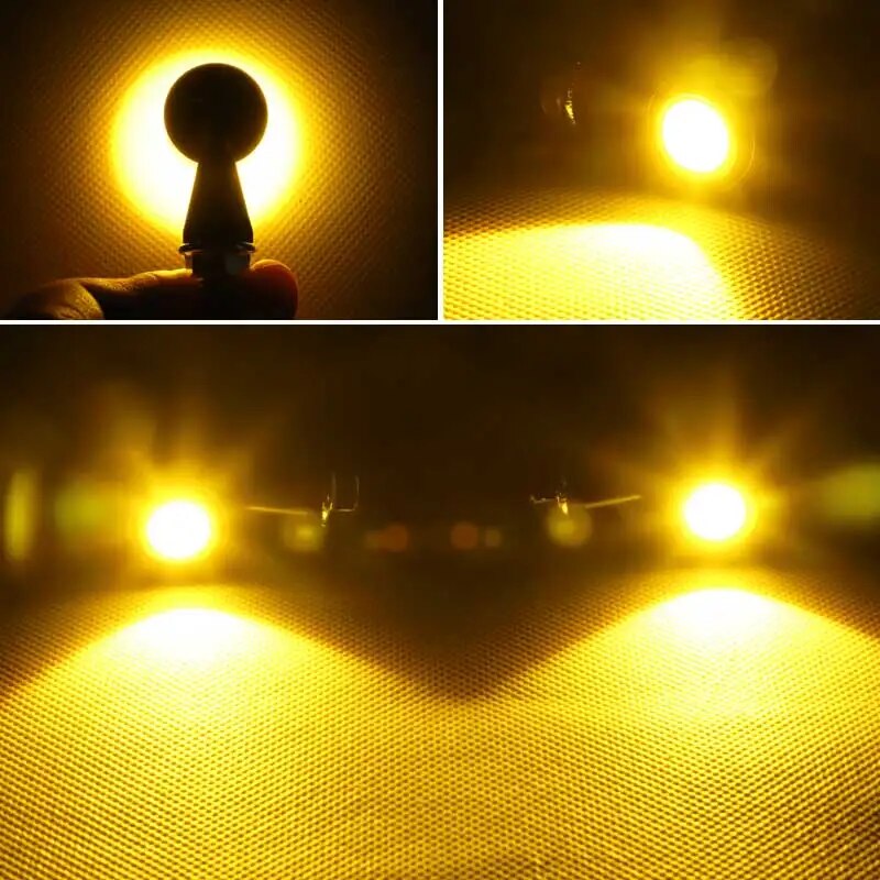 12V LED Motorcycle Turn Signal Light Amber Blinker Lamp Len Flashing Light 8mm Bolt Fit for Yamaha Suzuki Kawasaki Dirt Bike