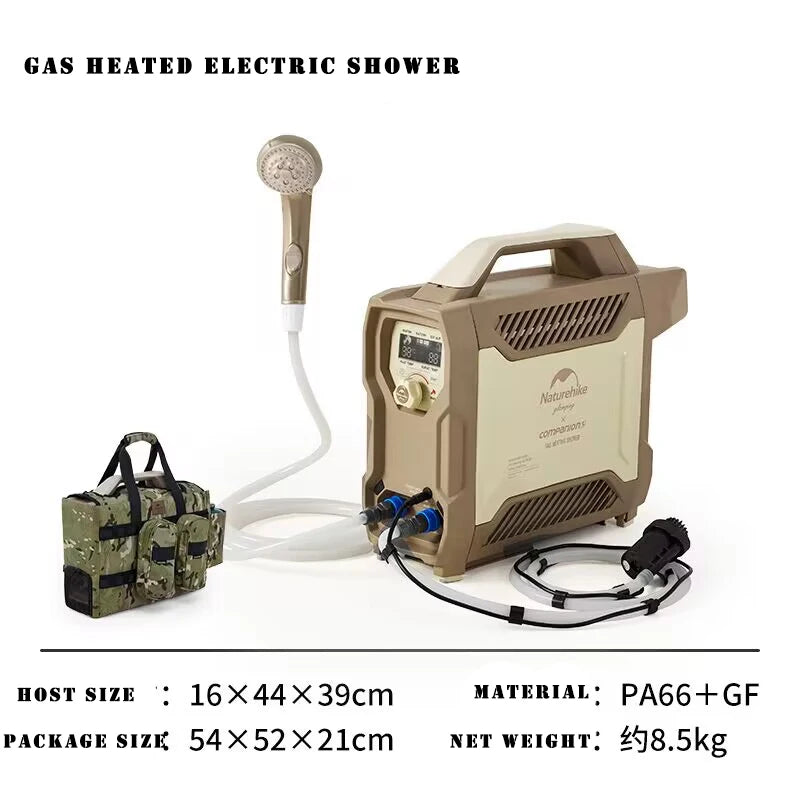 Wireless Water Heater Portable Outdoor Camping Multi-function Gas Heating Electric Water Heater Shower Shower Bath