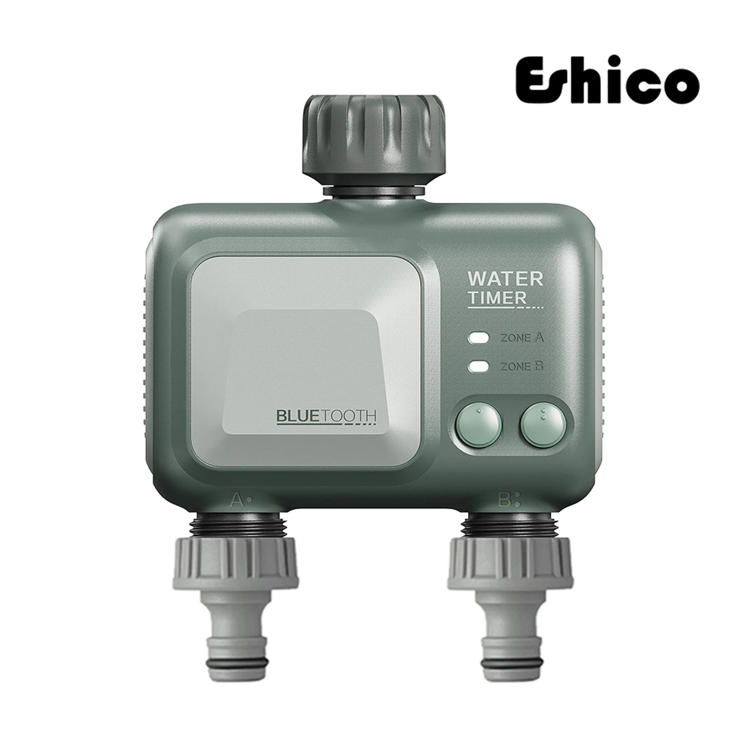 Eshico 2-Outlet Wireless Water Timer HCT-626 Bluetooth WiFi Irrigation Sprinkler Mobile Control Setting Garden Watering Tools