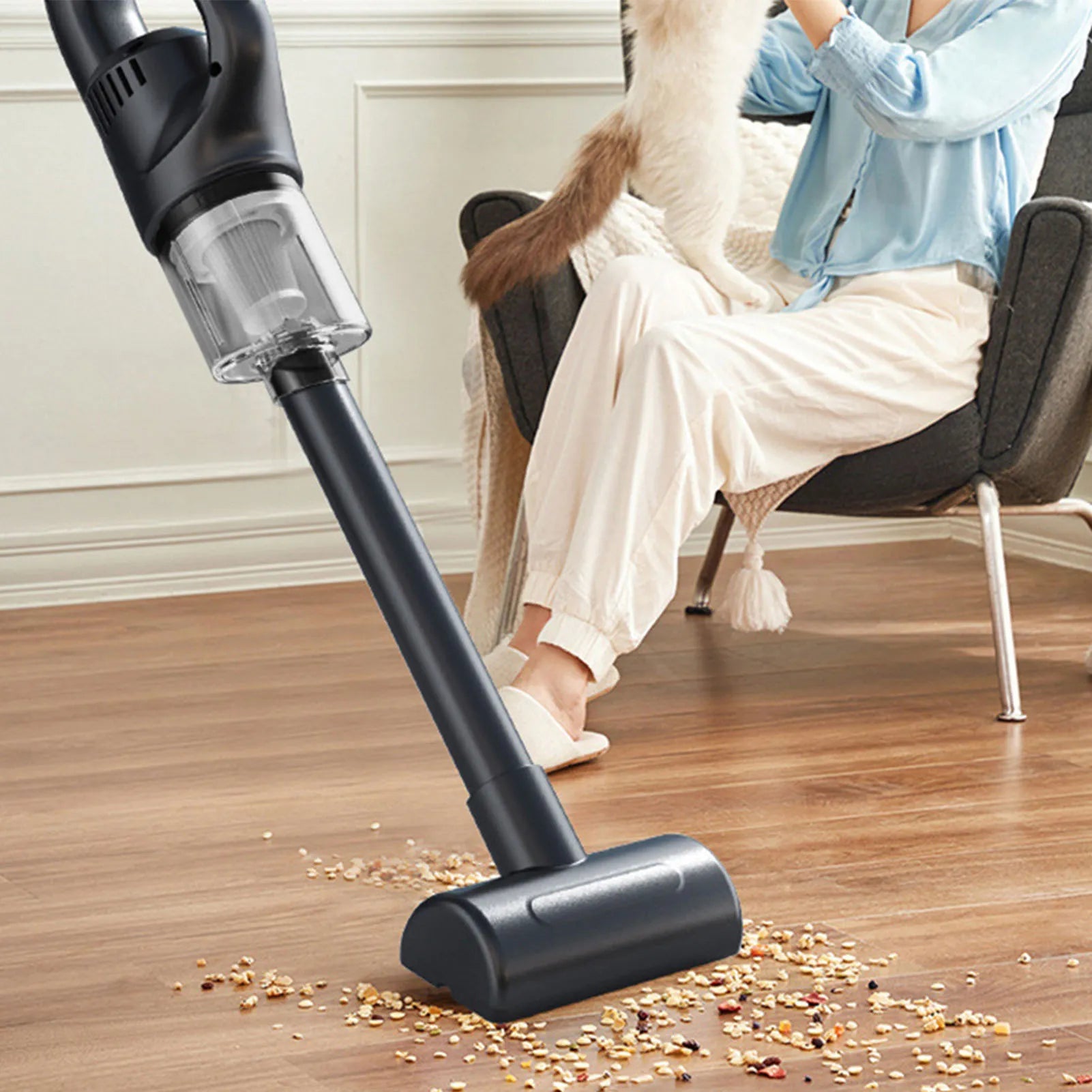 Car Wireless Charging Vacuum Portable Home Mini Handheld Vacuum Ergonomic Vacuum Cleaner for Birthday Gifts New Year's Gifts