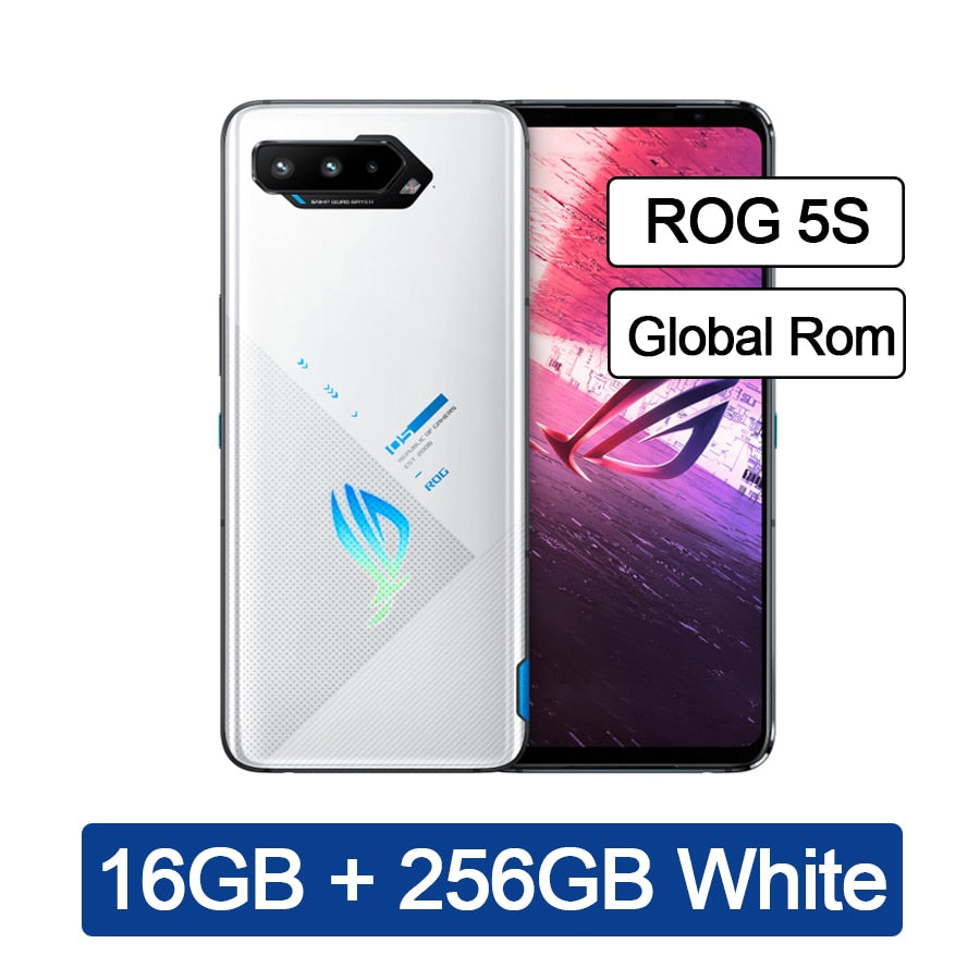 Original Asus ROG Phone 5S 5G Gaming Phone 6.78" 144Hz Display Snapdragon 888 Plus 6000mAh Fast Charging 65W ROG 5S Smartphone