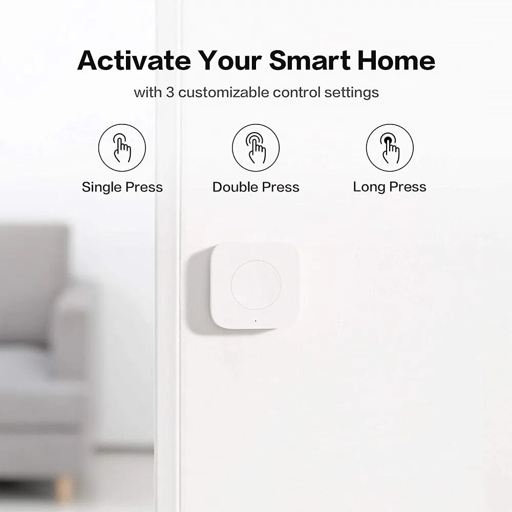 Aqara Wireless Mini Switch Zigbee Sensor One Key Control Button Smart Remote Control Home Automation for Xiaomi Mi Home Homekit