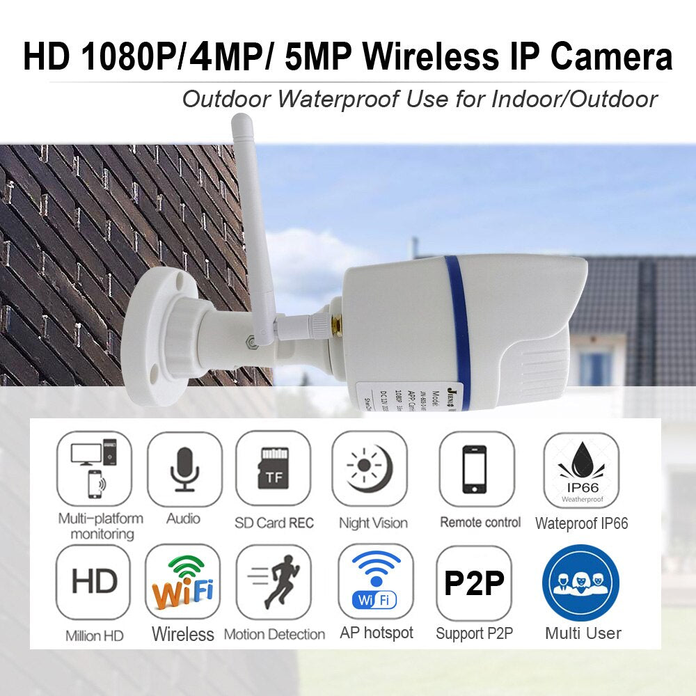 5MP 4MP 1080P Ip Camera Wifi Outdoor Cctv Home Security Video Wireless Surveillance Audio Ipcam Night Vision Camera Camhipro