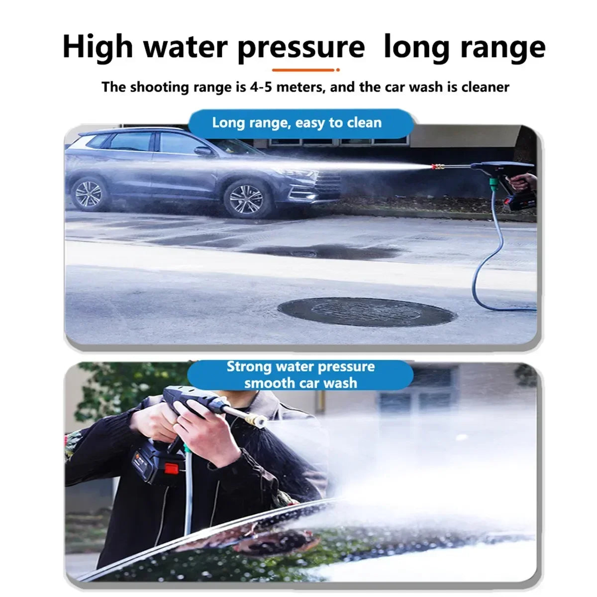 Wireless High Pressure Car Washer Portable for Car water Water Electric Water Gun Foam Generator With bag for Makita Battery