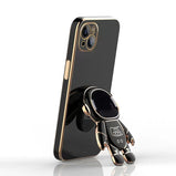 Crossbody Lanyard Astronaut Bracket Plating Case for Samsung Galaxy A14 A24 A34 A54 A04 A04E 4G 5G Silicone Cover