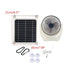 Solar Powered Fan 6W Solar Panel Waterproof with Solar Exhaust Fan for Greenhouse Shed Chicken  Pet Houses Outside N0PF