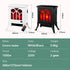 1500W Smart Fireplace Electric Warmer Household Simulation Flame Heater Machines Desktop Bedroom Small Air Conditioner Heater