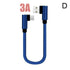 25cm 3A USB Type C Charging Cable USB to Type C Short Charging Cable Micro USB C Phone Charger Cabel For Samsung Huawei iPhone