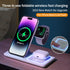 Remax W5 3-in-1 Wireless Charger Magnetic Fast Charging Stand for IPhone Airpods Bluetooth Earphones iWatch