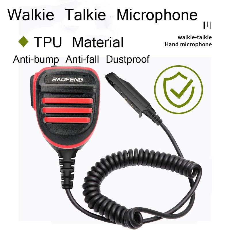 BF-780 Baofeng Tangent for Walkie Talkie Waterproof PTT Microphone Speaker for UV-9R Plus PRO/ERA, BF-9R, BF-A58, BF-9700 Radios