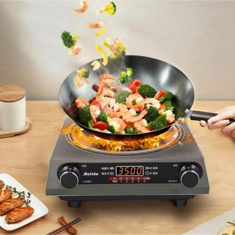 Authentic American Molide Induction Cooker, Household High-power 3500W Concave Knob Induction Cooker Hot Plate Electric Cooker