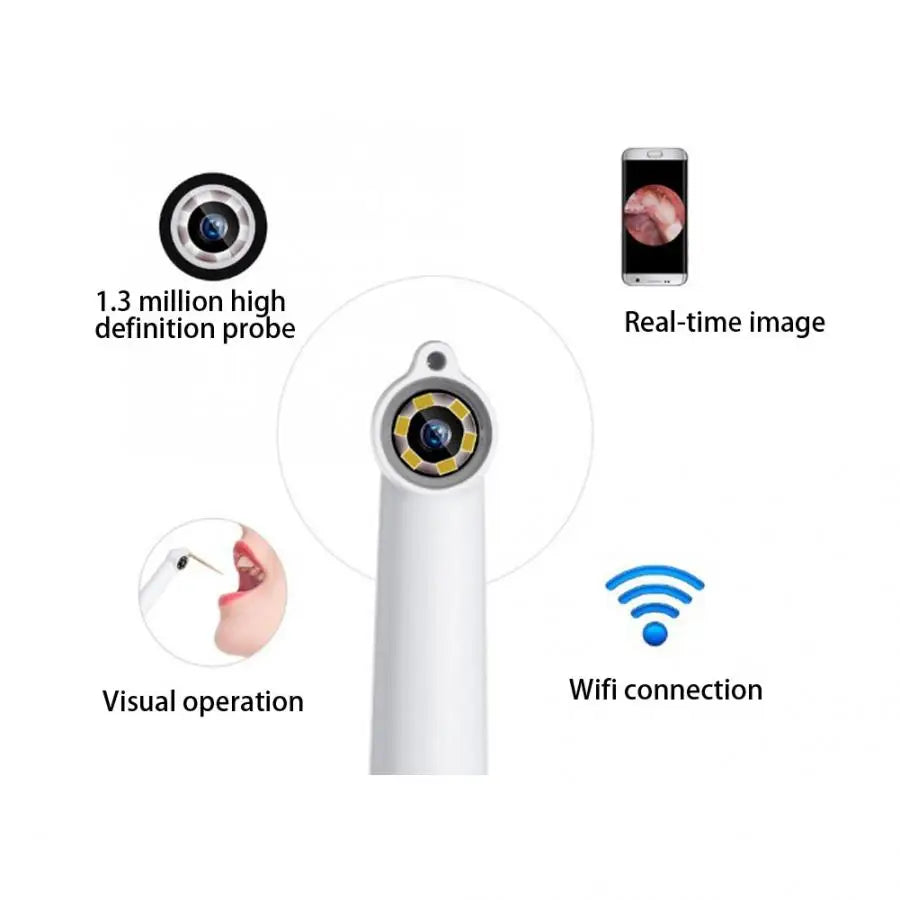 2MP 1080P Tooth Cleaning Inspection WIFI Endoscope CMOS Borescope Intra Oral Digital Microscope  Otoscope Teeth Check Camera