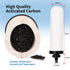 YKMGON 7-inch Replacement Ceramic Filter Candle with Activated Carbon for Countertop Gravity Water Filter System Water Bucket
