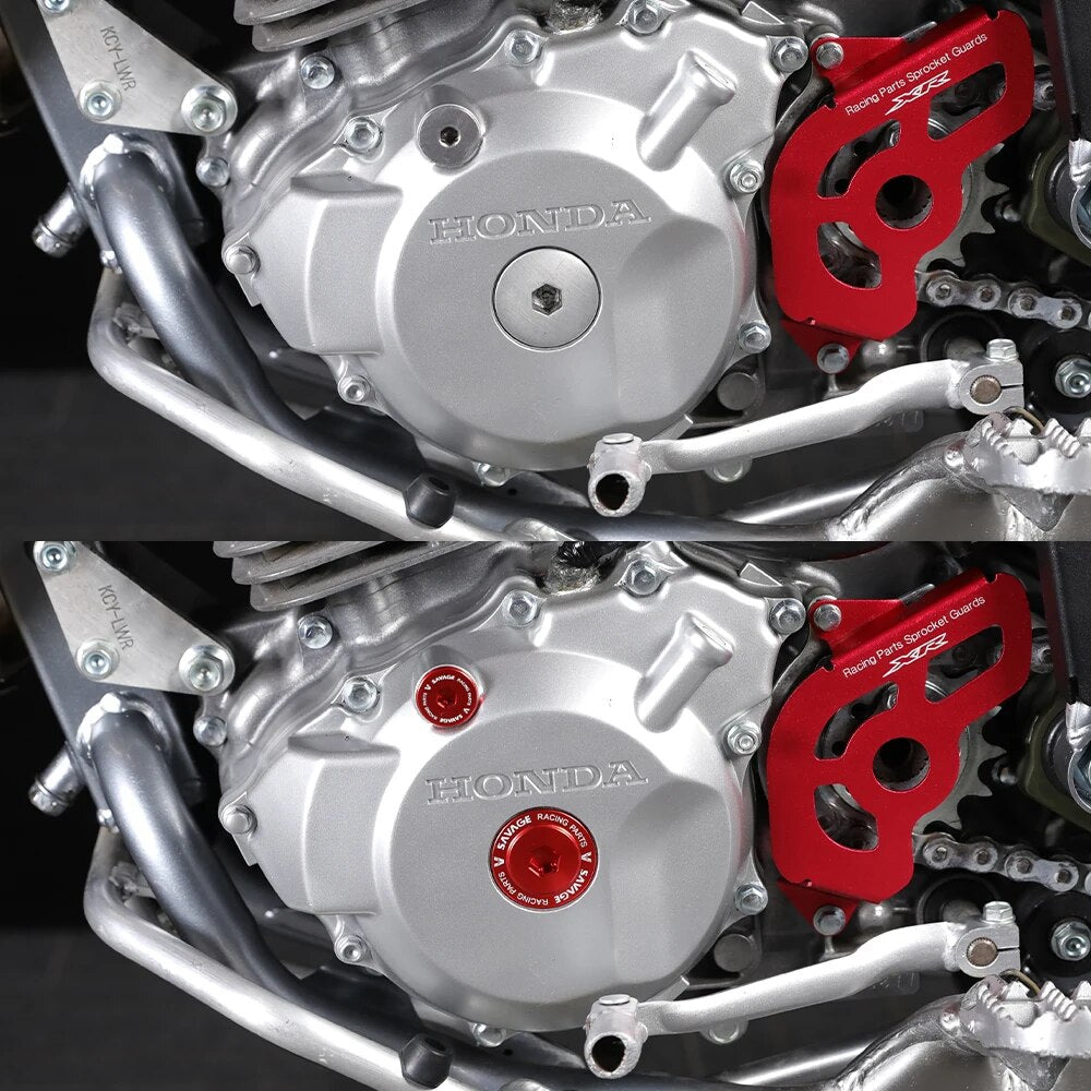 CRF230 Motorcycle Engine Plug Cap Cover For HONDA XR250R XR250L XR400R XR600R XR650R XR650L Crankcase Screw Cover Alternator Cap