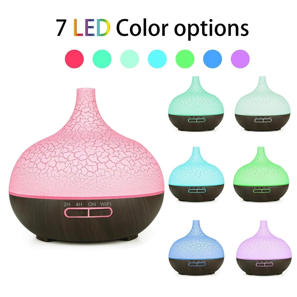 550ml Aroma Air Humidifier Essential Oil Diffuser Aromatherapy Electric Ultrasonic cool Mist Maker for Home Remote Control