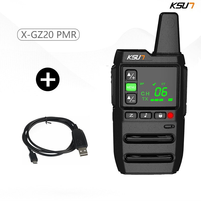 1pcs GZ20 Wireless Set Ham Amateur Radio Receiver Station Pmr Two-way Radio With Free Programming Software KSUN GZ20
