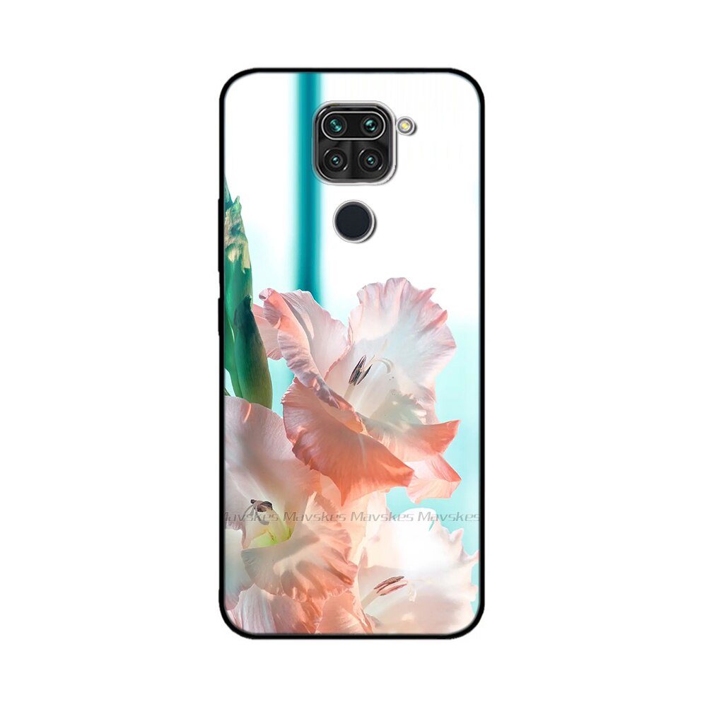 For Xiaomi Redmi Note 9 4G Case Cute Flower Painted Soft Silicone Phone Back Cover for Xiaomi Redmi Note 9 Note9 Cases Coque