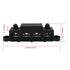 48V 250A 4 Way Bus Bar Ground Distribution Block Panel M8 M10 Terminal Studs Car Truck Boat Power Distribution Block